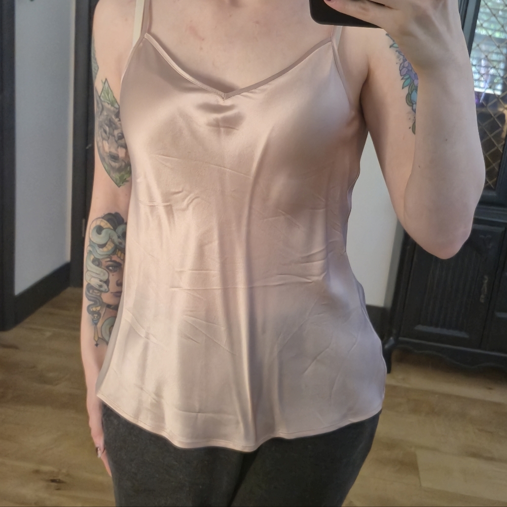 Pure Mulberry Silk Light Pink Women's Camisole Top